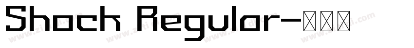 Shock Regular字体转换